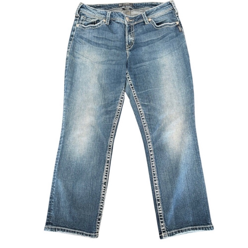 COPY - Silver Jeans Natsuki Capri Size 16- Women Blue Jeans 25" Inseam